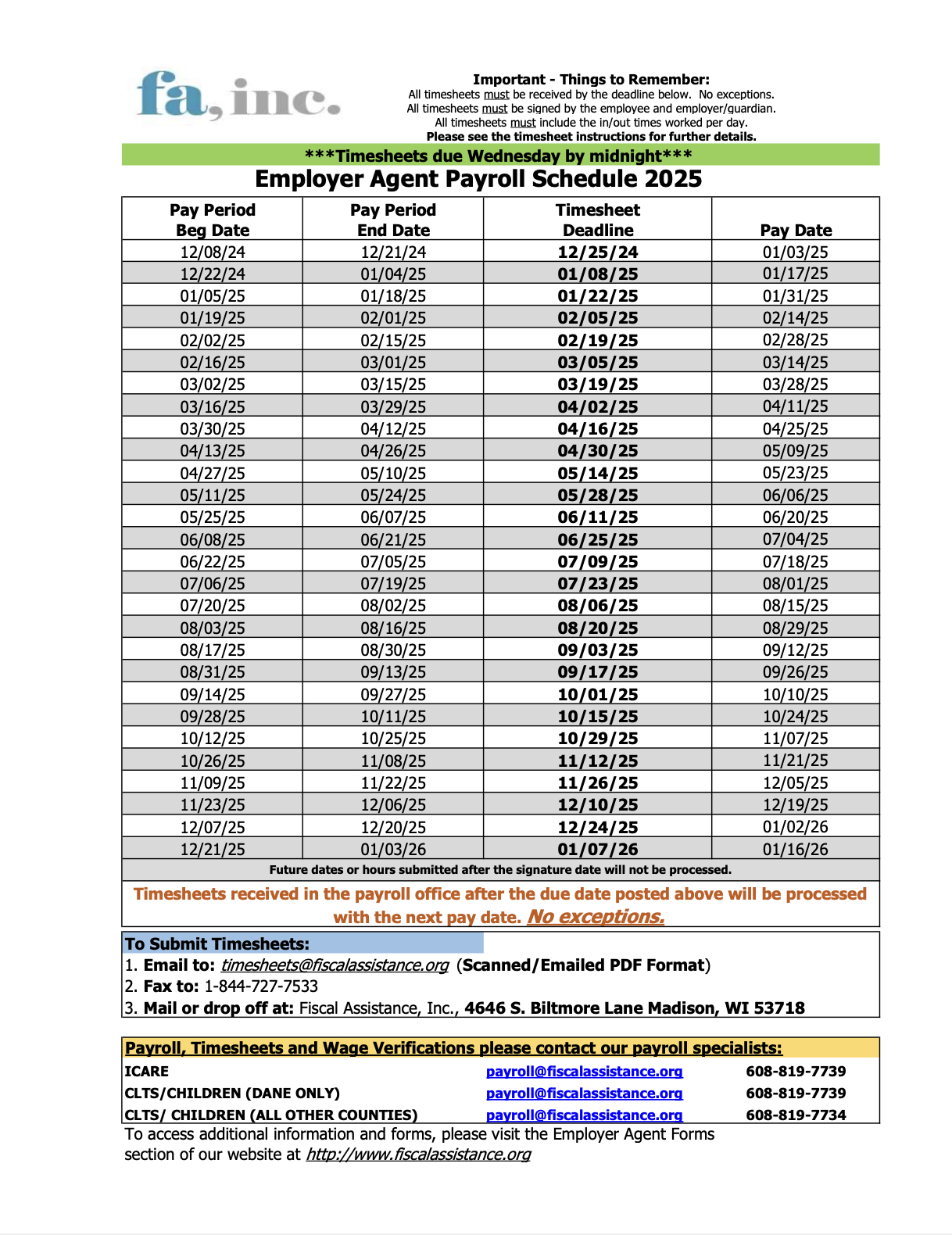 Employer Agent Forms - Fiscal Assistance for W4 Form Spanish 2025