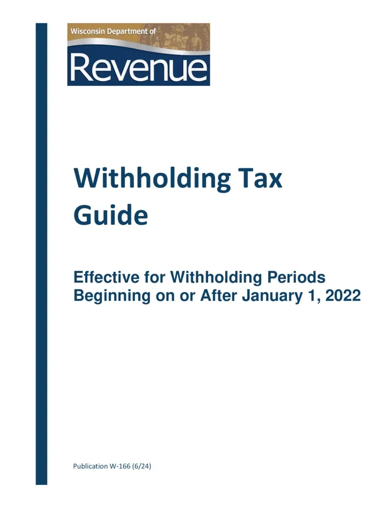 Free Wisconsin Withholding Tax Guide 2022 | Printfriendly pertaining to Wisconsin W4 Form 2025