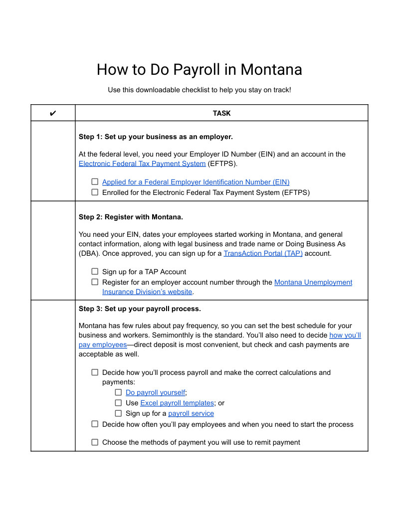 How To Do Payroll In Montana: An Employer&amp;#039;S Guide inside Montana W4 Form 2025