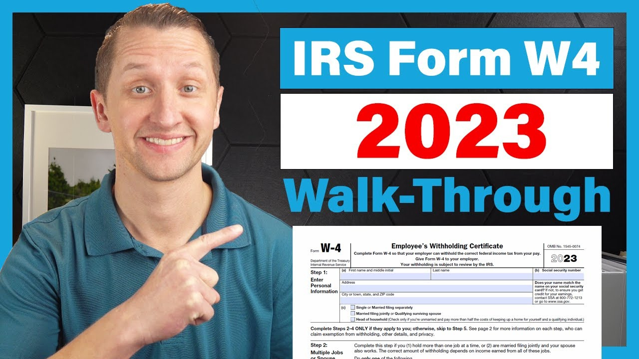 How To Fill Out The Irs Form W4 2023 for 2025 W4 Form IRS