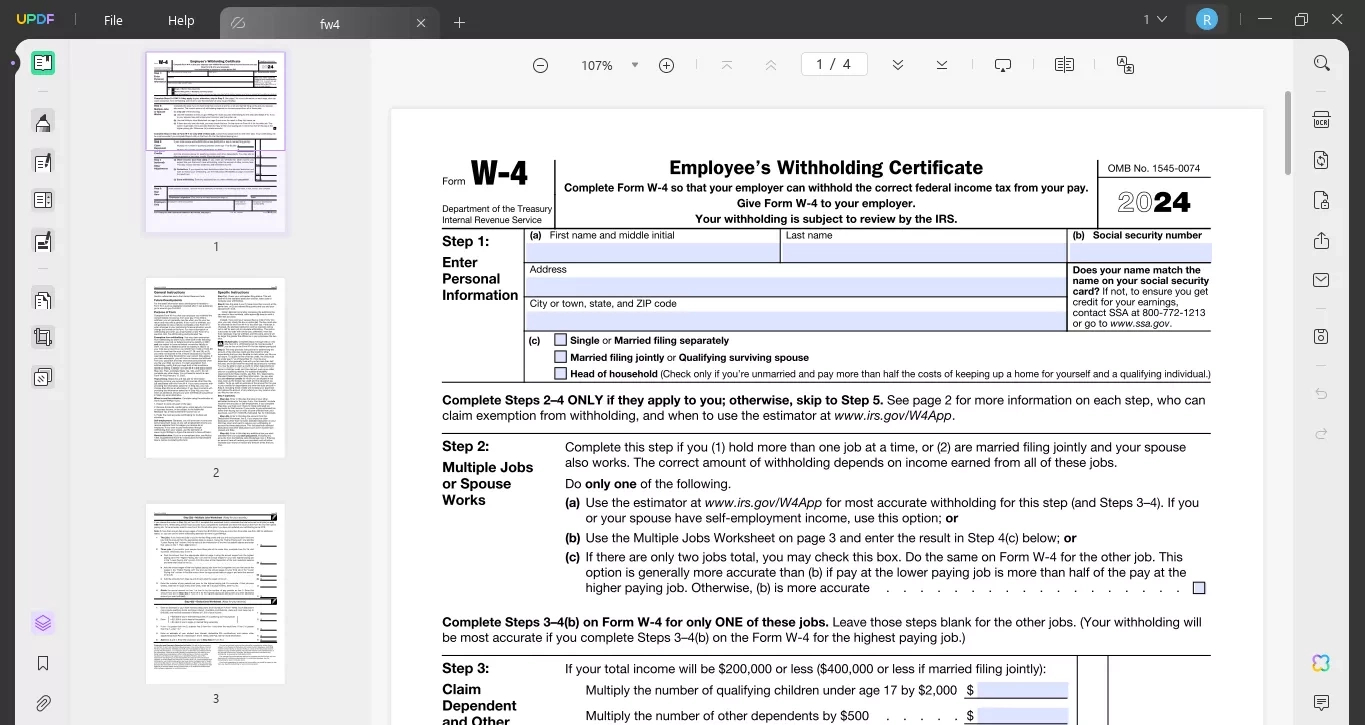 W4 Form In Spanish 2025 Printable Form 2026 W4 Form In Spanish 2025 Printable Form 2026
