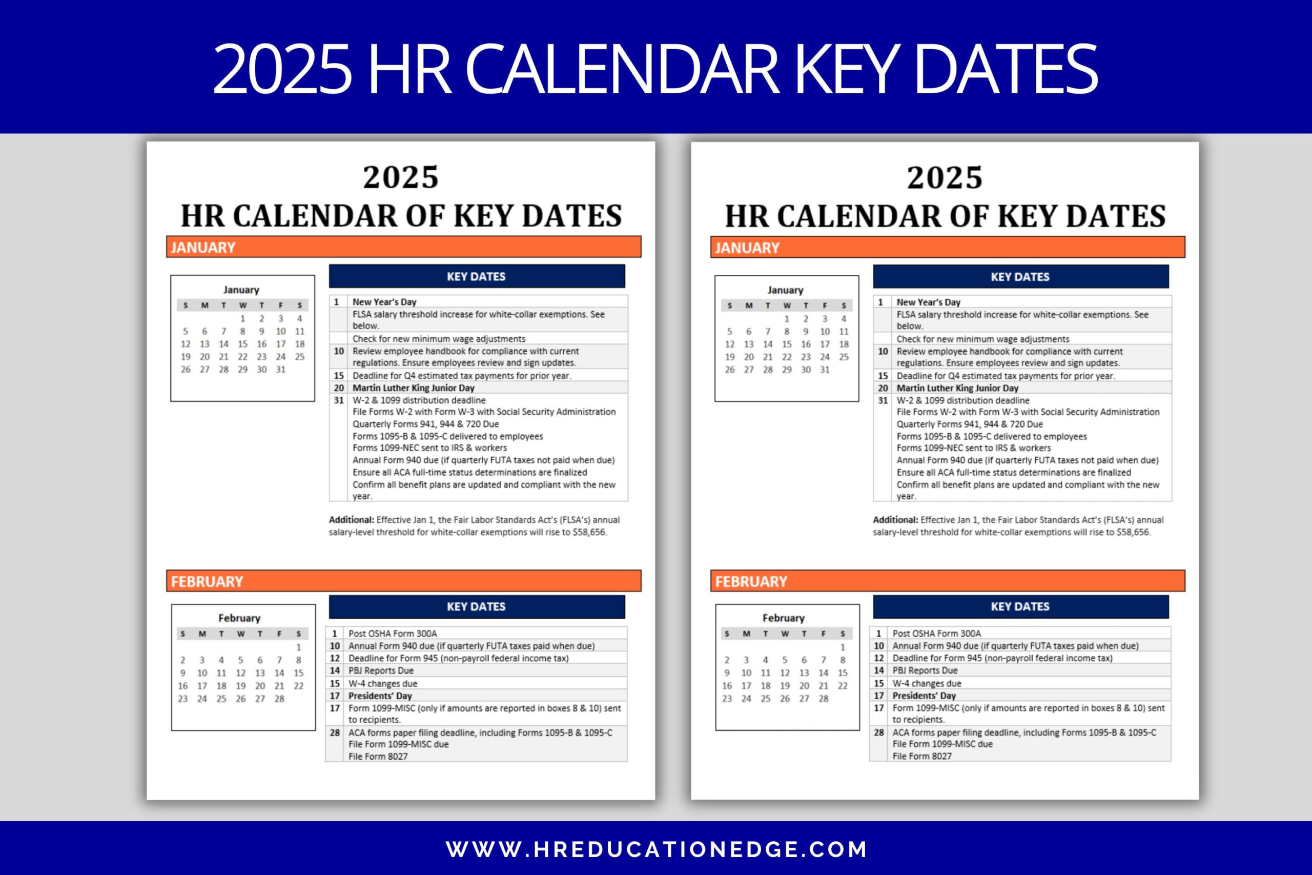 Hr Calendar 2025: Compliance Deadlines, Federal Holidays, Rules in 2025 W4 Forms Spanish