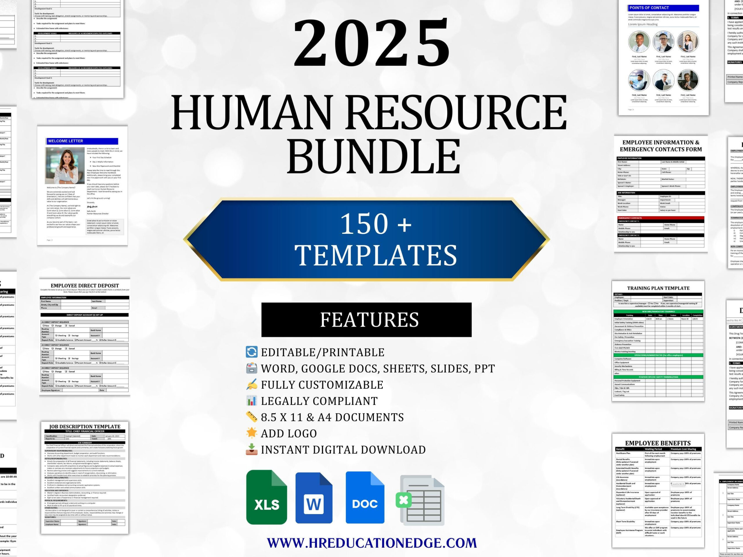 Hr Template Bundle, Hr Best Practices Toolkit, Human Resources for Fillable W4 Form 2025