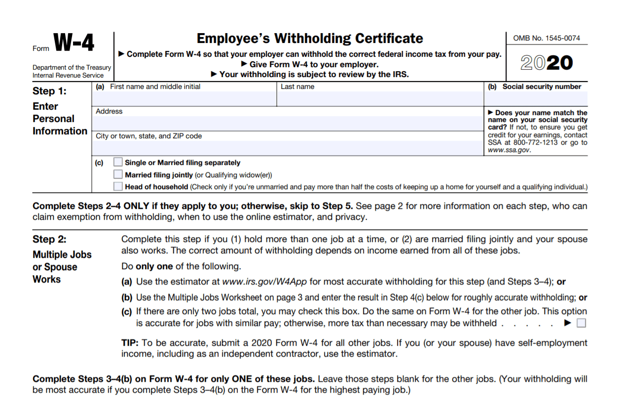 What&amp;#039;S The Difference Between A W2 And W4? for 2025 W4 Form Download